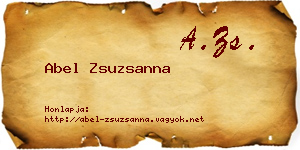 Abel Zsuzsanna névjegykártya